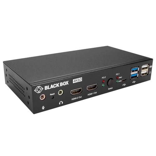 HKS0201A2U QHD 144Hz Mechanical & Gaming Keyboards Supported Audio Output and USB Sharing 4K 60Hz 2-Port HDMI KVM Switch 